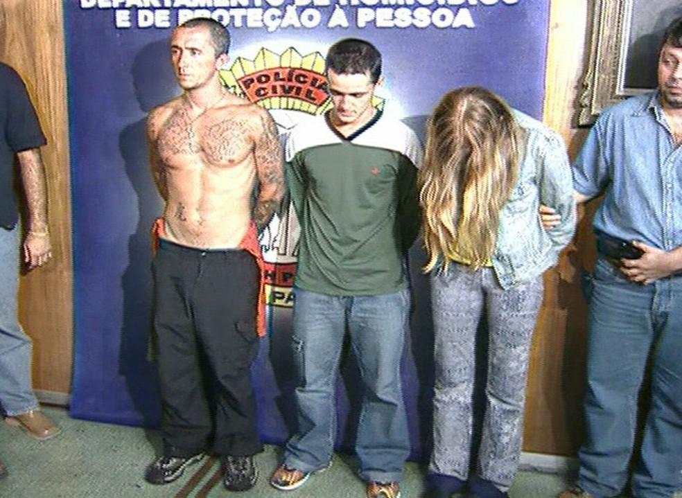 Cristian Daniel e Suzane von Richtofen na poca em que foram presos em 2002 Foto Reproduo Globo News