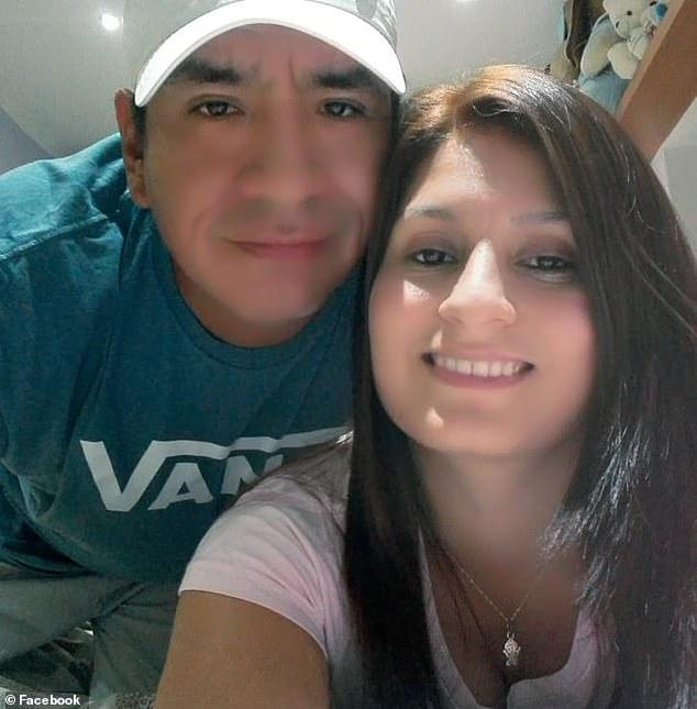 Javier Alfredo Miranda Romero pictured with his beloved partner was fatally shot with a bow and arrow