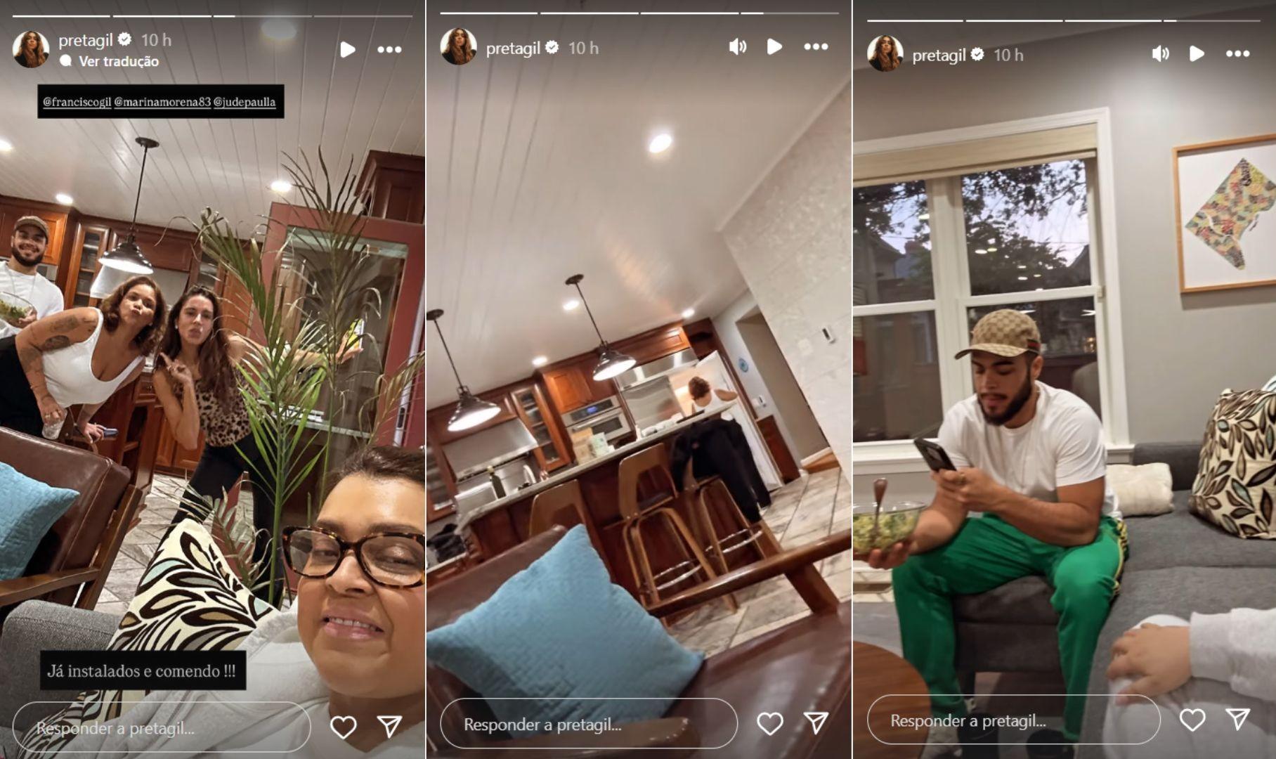 Preta Gil mostra casa onde ficar em Washington - ReproduoInstagram
