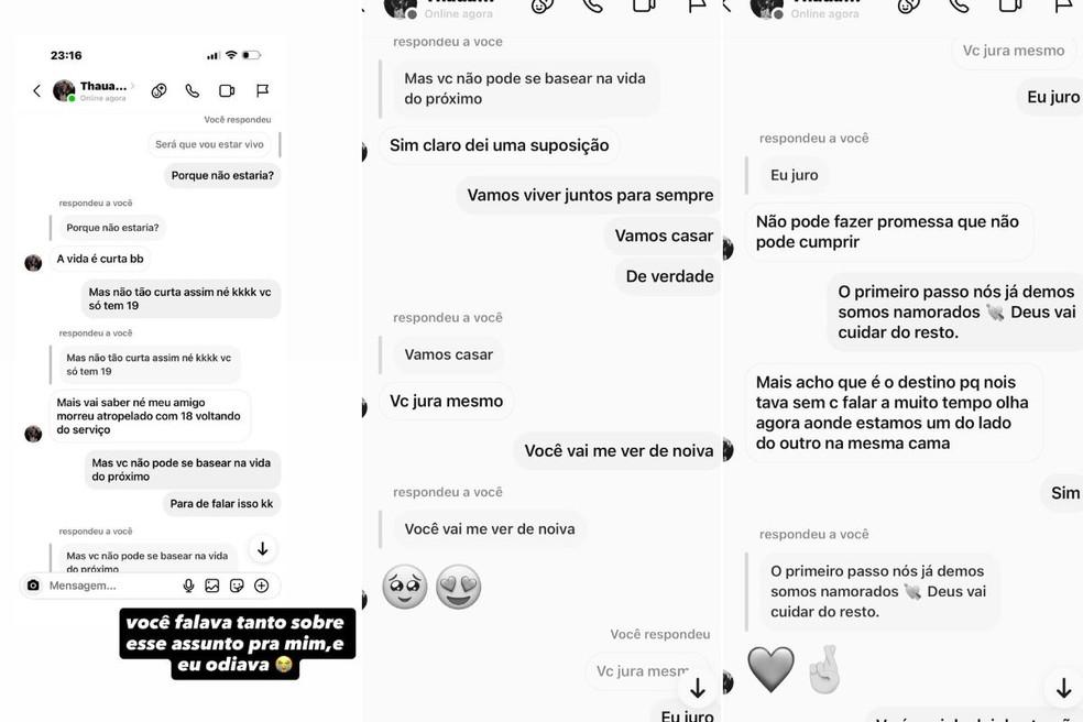 Thauan Pedro falou com a namorada sobre morte Foto Redes sociais