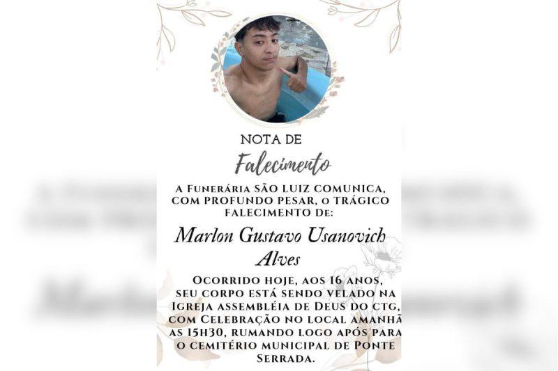 Marlon ser sepultado na tarde desta segunda-feira 2 - Funerria So LuizND Mais