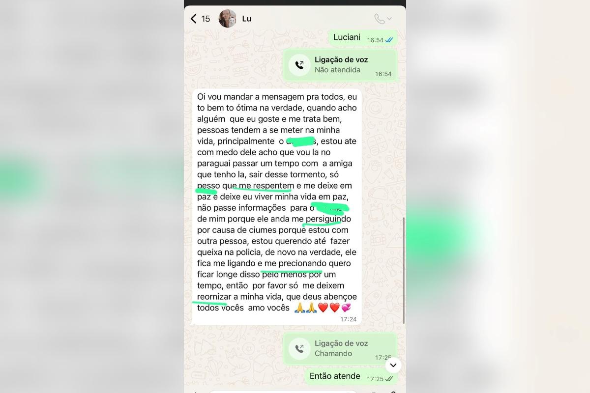 Image: https://thefolha.news/wp-content/uploads/2026/03/postiimg-69b20d8e6a7ce4075.jpg Imagem mostra mensagem suspeita acendeu alerta famlia de Luciani Aparecida Estivalet Freitas - Metrpoles