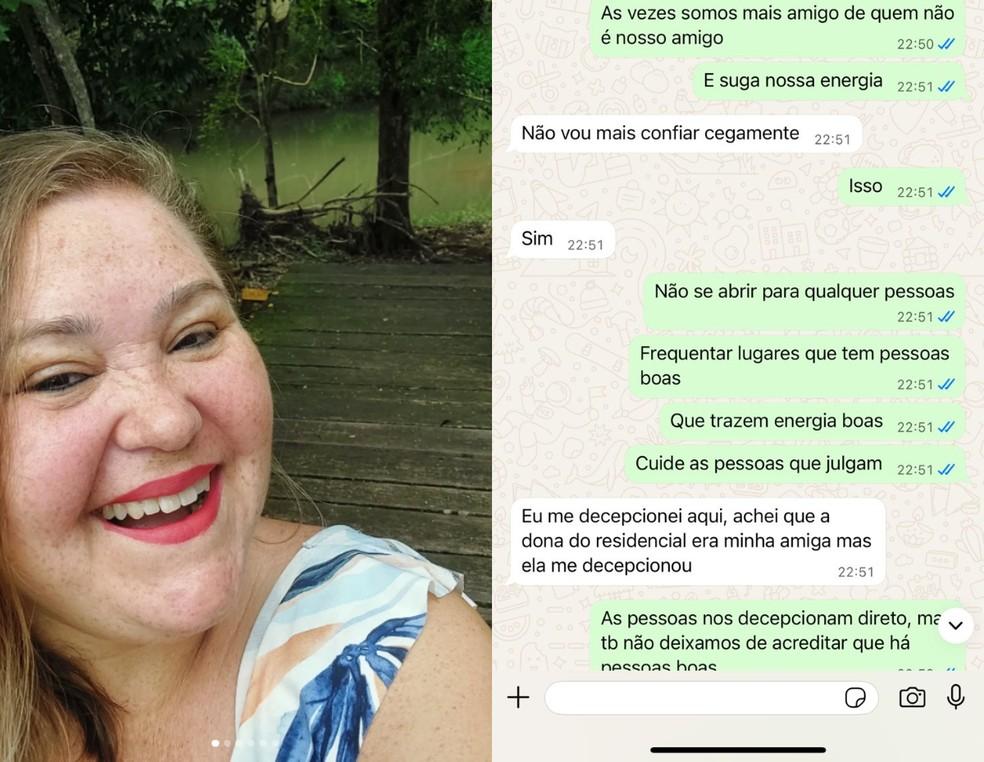 Corretora Luciani Aparecida Estivalet Freitas relatou decepo com administradora de imvel presa meses antes de ser morta Foto Redes sociais Reproduo Arquivo pessoal