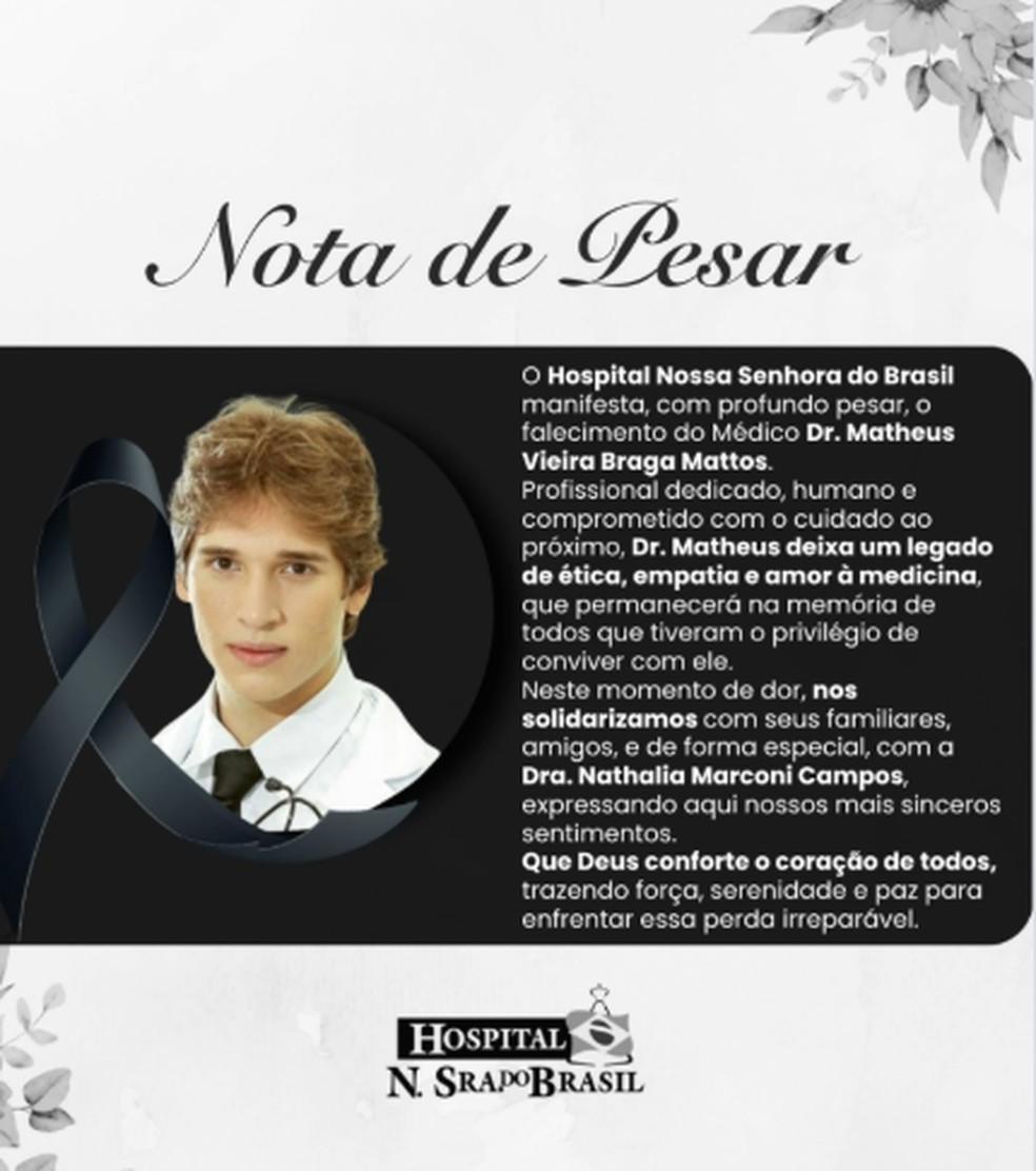 Image: https://thefolha.news/wp-content/uploads/2026/04/postiimg-69d156b73f73c9338.png Hospital Nossa Senhora do Brasil emite nota de pesar Foto ReproduoRedes Sociais