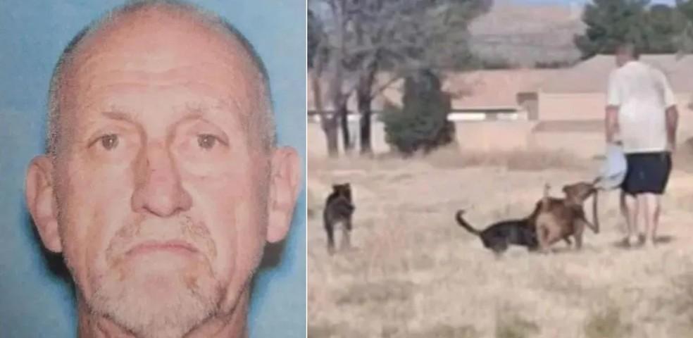 Os ces que perseguiram Fernando Torres Moreno pertencem a Kenneth Dobbins de 68 anos que est foragido Foto ReproduoCalifornia Police Department