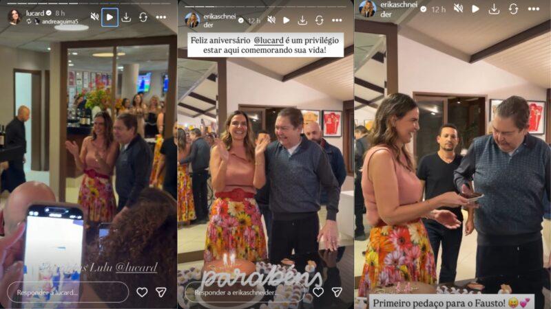 Aniversrio da esposa de Fausto - ReproduoInstagram