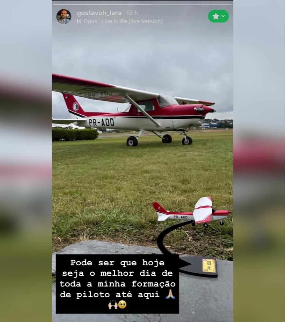 Aluno de escola de aviao que morreu aps ritual de banho de leo no PR sonhava em ser piloto e fez post horas antes de morrer Foto ReproduoRedes Sociais